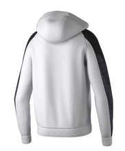 Erima Evo Star Training Jacket with Hood (high wearing comfort) white/black Kids